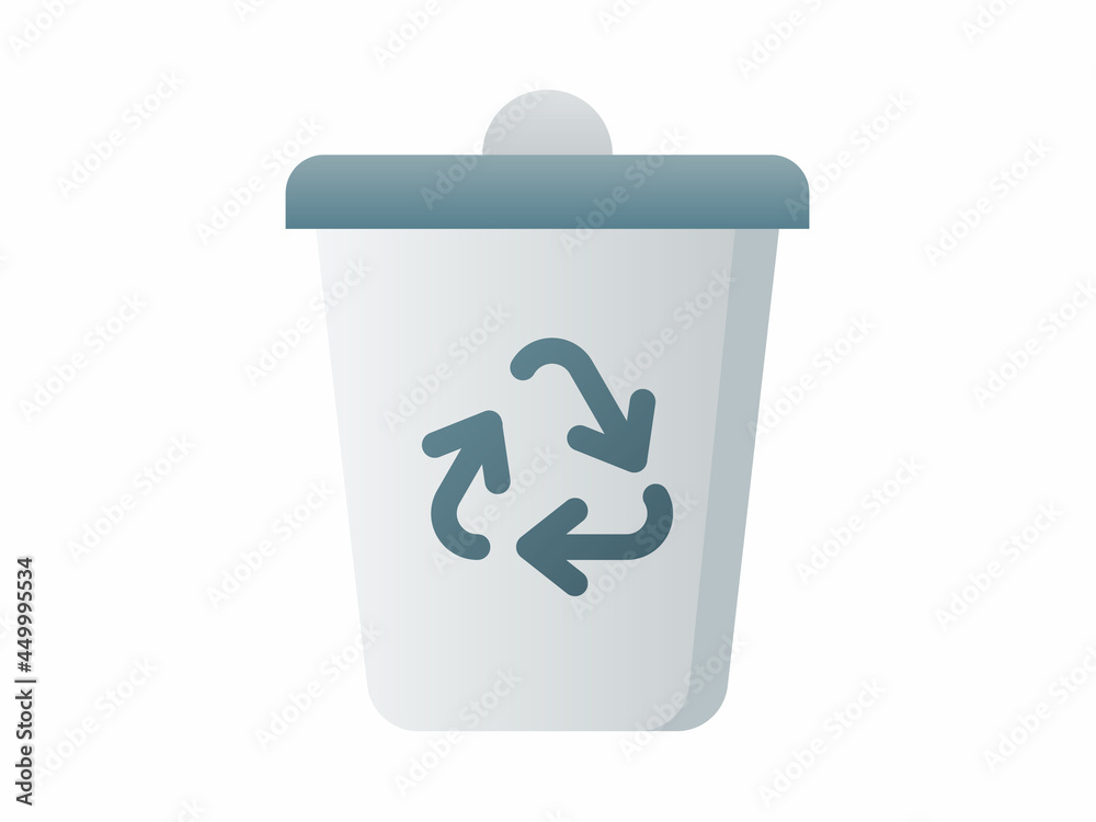 recycle bin trash waste recycling garbage single isolated icon with smooth style recycle bin trash waste recycling garbage single isolated icon with smooth style