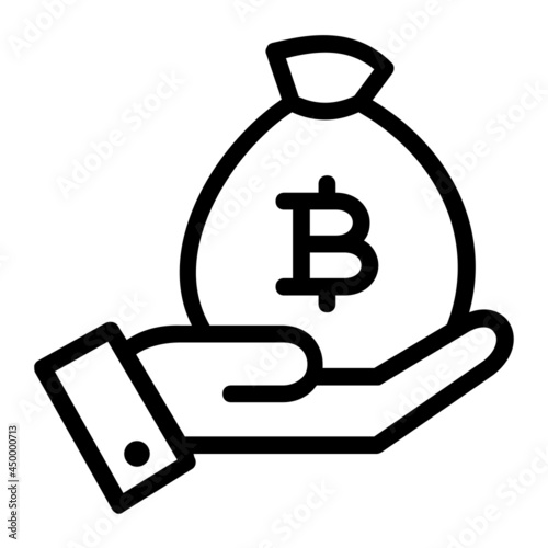 Hand Fund Thai Baht Icon