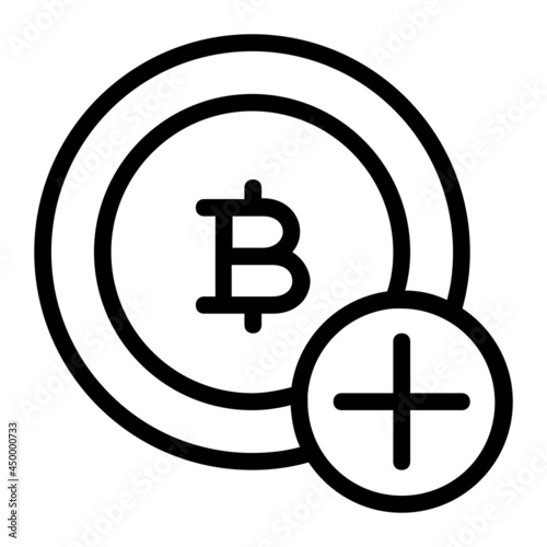 Recharge or Add Thai Baht Money Icon