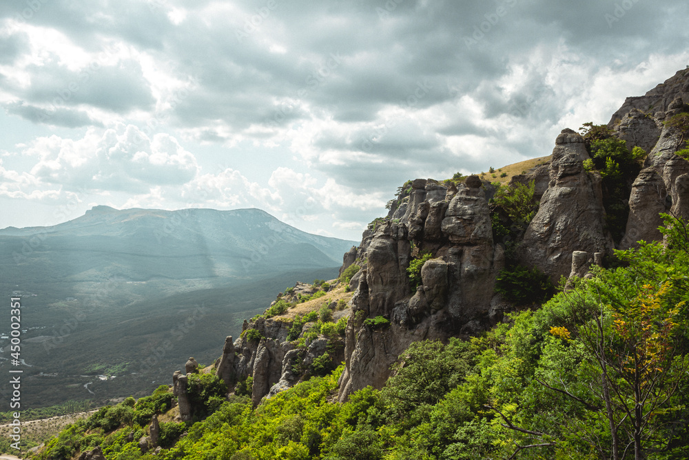 Demergy Rock at Crimea at summer