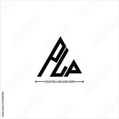 PLP letter logo creative design. PLP unique design
 photo