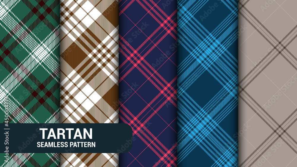 Tartan Seamless Pattern pack Tartan Seamless Pattern pack