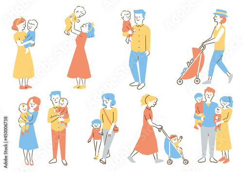 お出かけする人たち_セット01