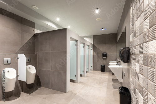 Interior of a luxury public toilet