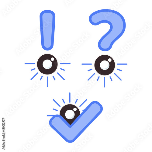 eye with information sign icon. eye health icon for world sight day concept.