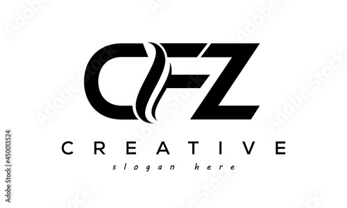 Letter CFZ creative logo design vector	 photo