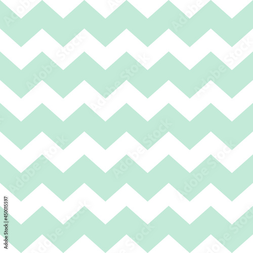 Seamless geometric pattern with zigzag. Vector background. Green and blue texture. Geometric simple print. Graphic modern pattern.