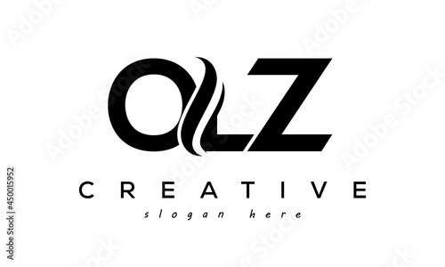 Letter OLZ creative logo design vector	 photo