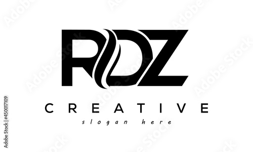 Letter RDZ creative logo design vector	 photo