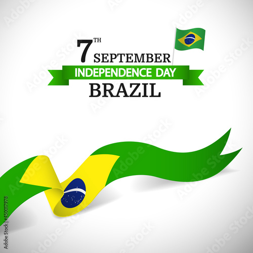 Vector Illustration of  Brazil Independence Day.
