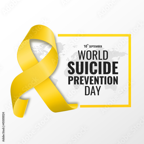 Vector Illustration of world suicide prevention day. 
