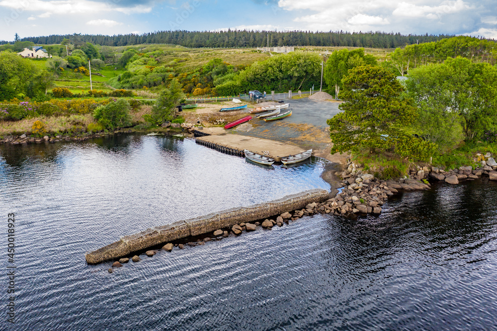 The pier at Lough Craghy, Tully Lake - Part of the Dungloe systen