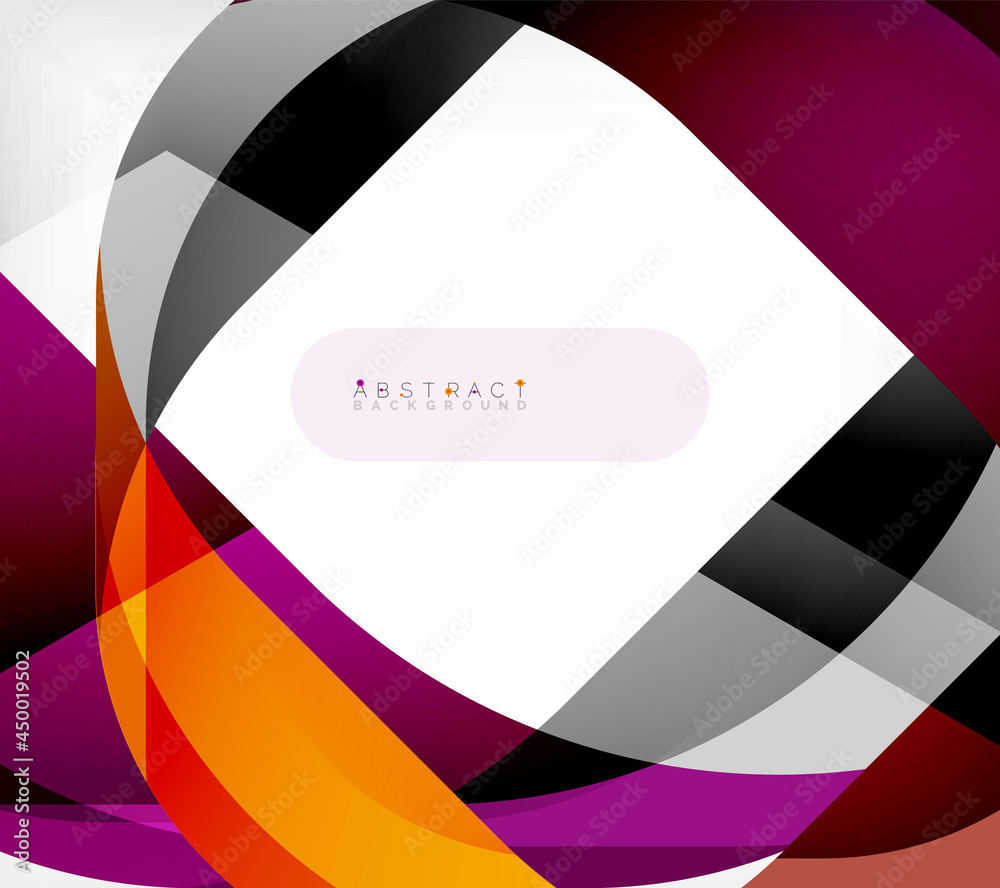 Abstract square shape with overlapping waves, minimal geometric background. Vector Illustration For Wallpaper, Banner, Background, Landing Page Abstract square shape with overlapping waves, minimal geometric background. Vector Illustration For Wallpaper, Banner, Background, Landing Page