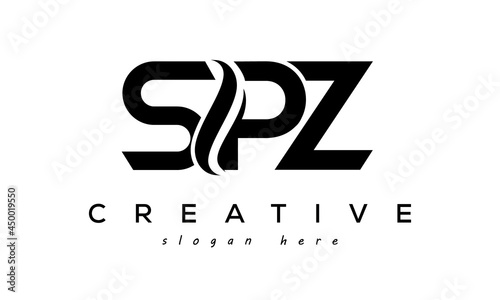 Letter SPZ creative logo design vector	 photo