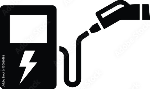 Electric Vehicle Charging Station Icon