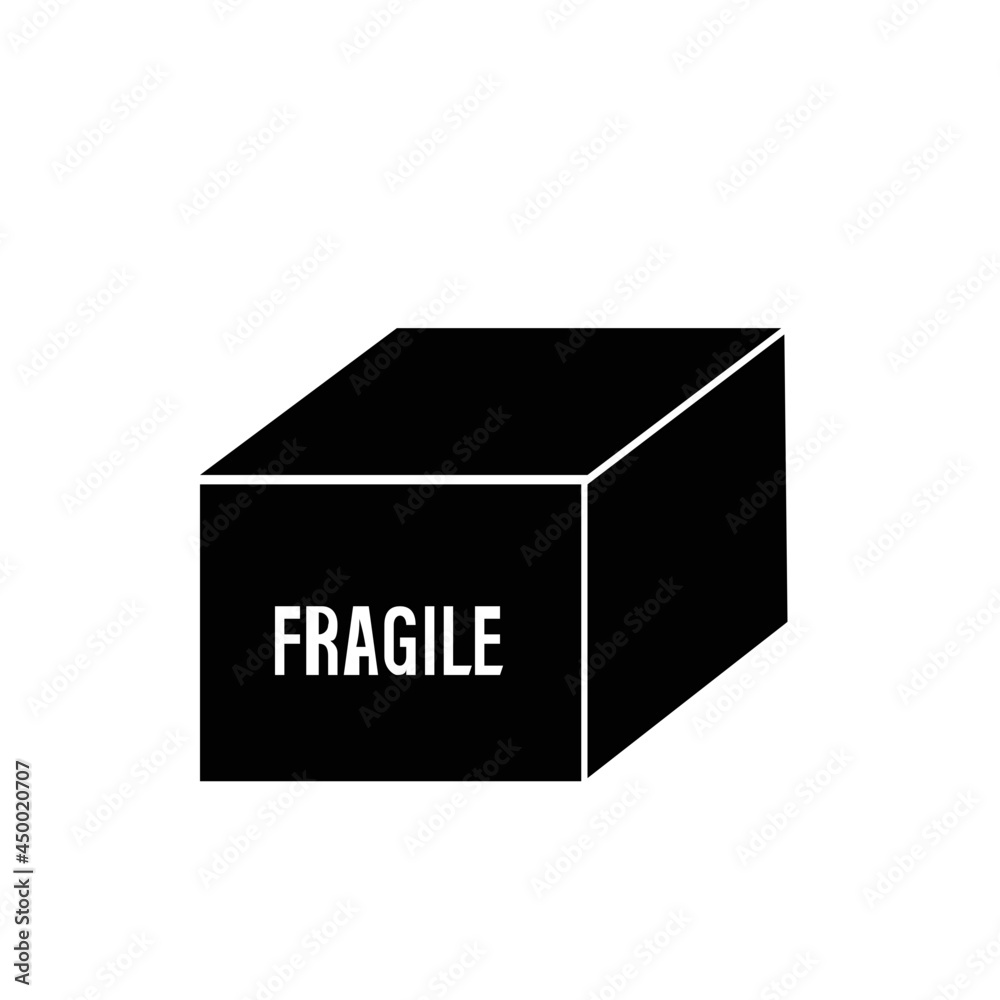 Fragile Box Icon Fragile Box Icon