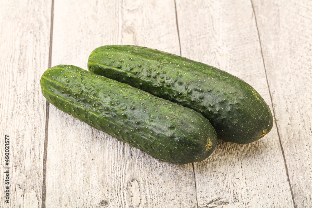 Ripe organic natural green cucumber Ripe organic natural green cucumber