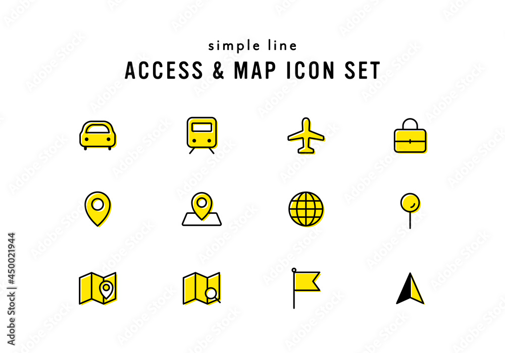 アクセスやマップに関連するアイコンセット イラスト 地図 位置情報 ナビ 交通機関 目的地 ピン Stock Vector Adobe Stock アクセスやマップに関連するアイコンセット イラスト 地図 位置情報 ナビ 交通機関 目的地 ピン Stock Vector Adobe Stock