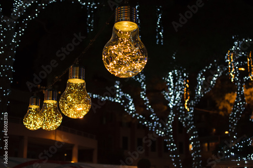 Monaco Christmas Market at night