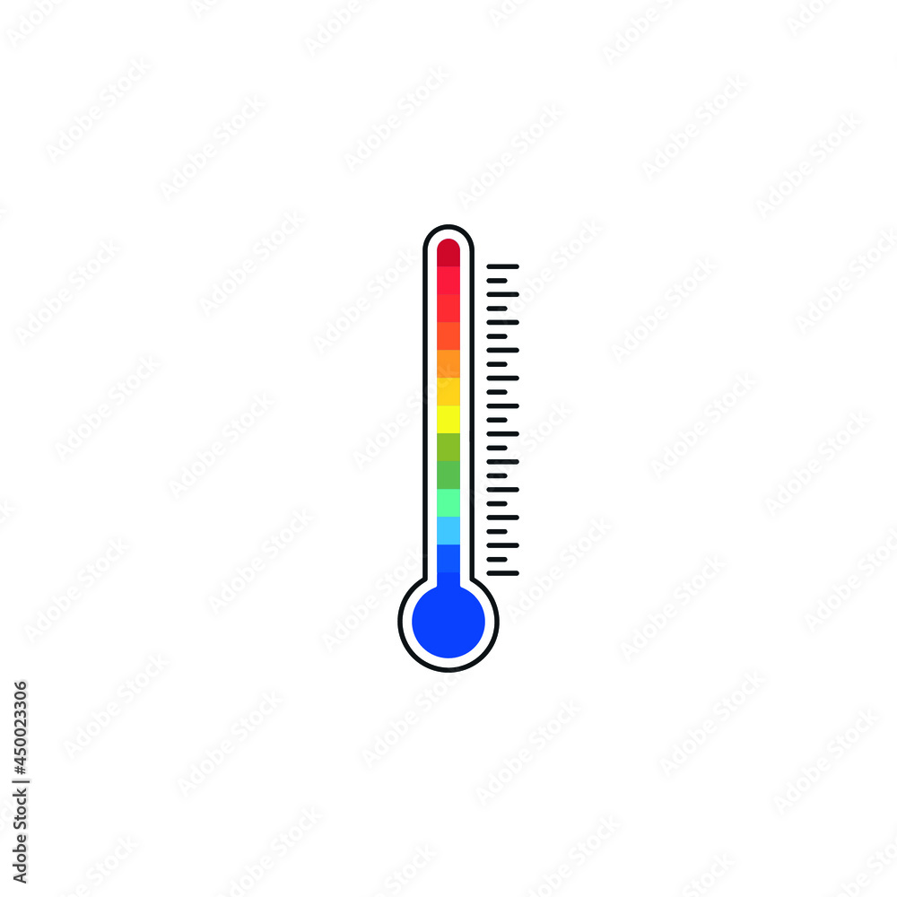 Thermometers icon. Vector image isolated on white background Thermometers icon. Vector image isolated on white background
