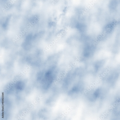 Textured, delicate, blue watercolor background with streaks of paint