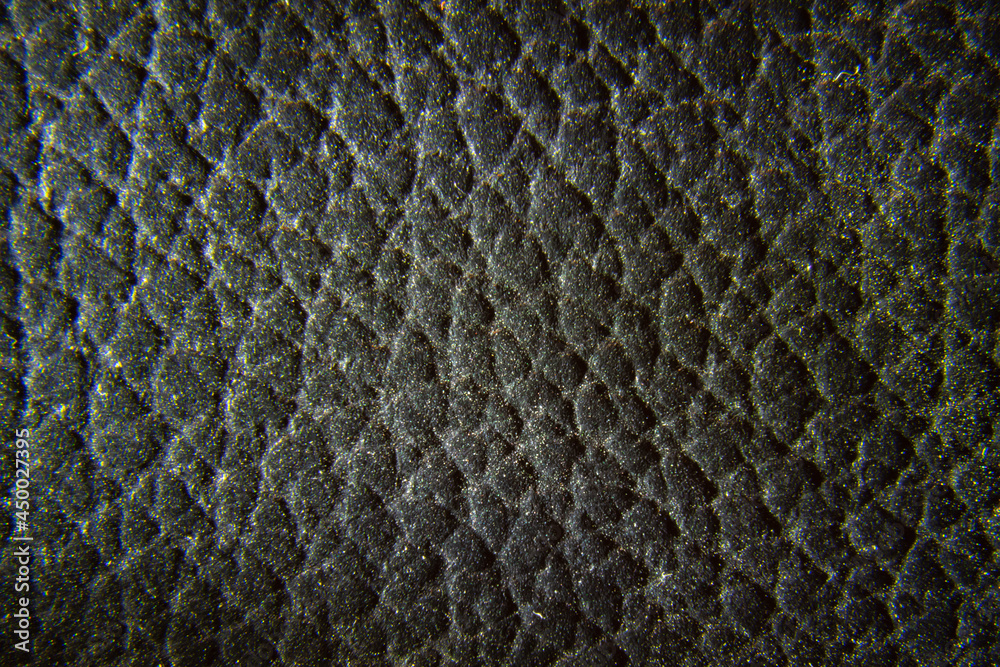 Close up of quality black leather texture. Grunge skin fabric background. Close up of quality black leather texture. Grunge skin fabric background.