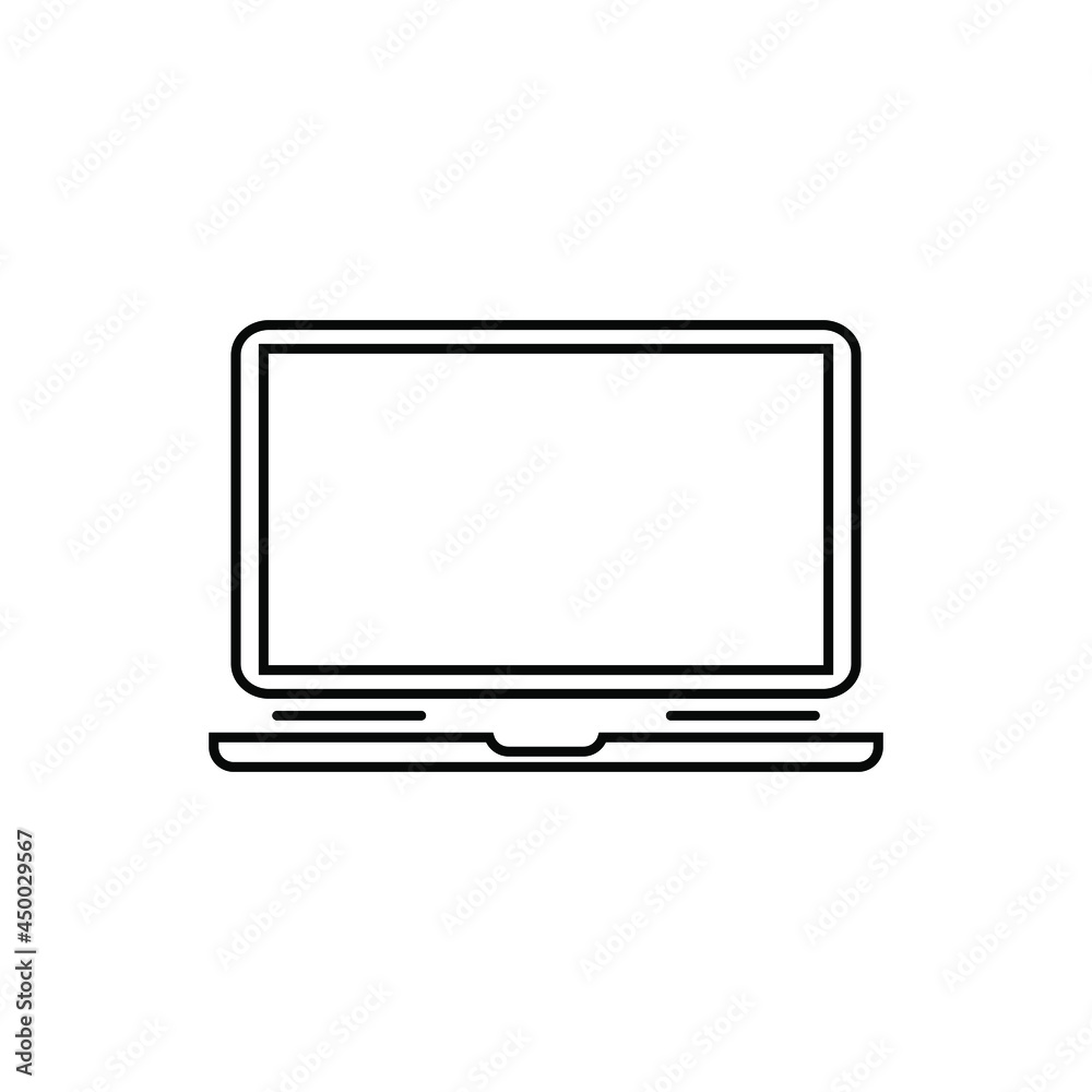 Laptop icon. Laptops or notebook computer. Vector illustration isolated on white background. EPS10 Laptop icon. Laptops or notebook computer. Vector illustration isolated on white background. EPS10