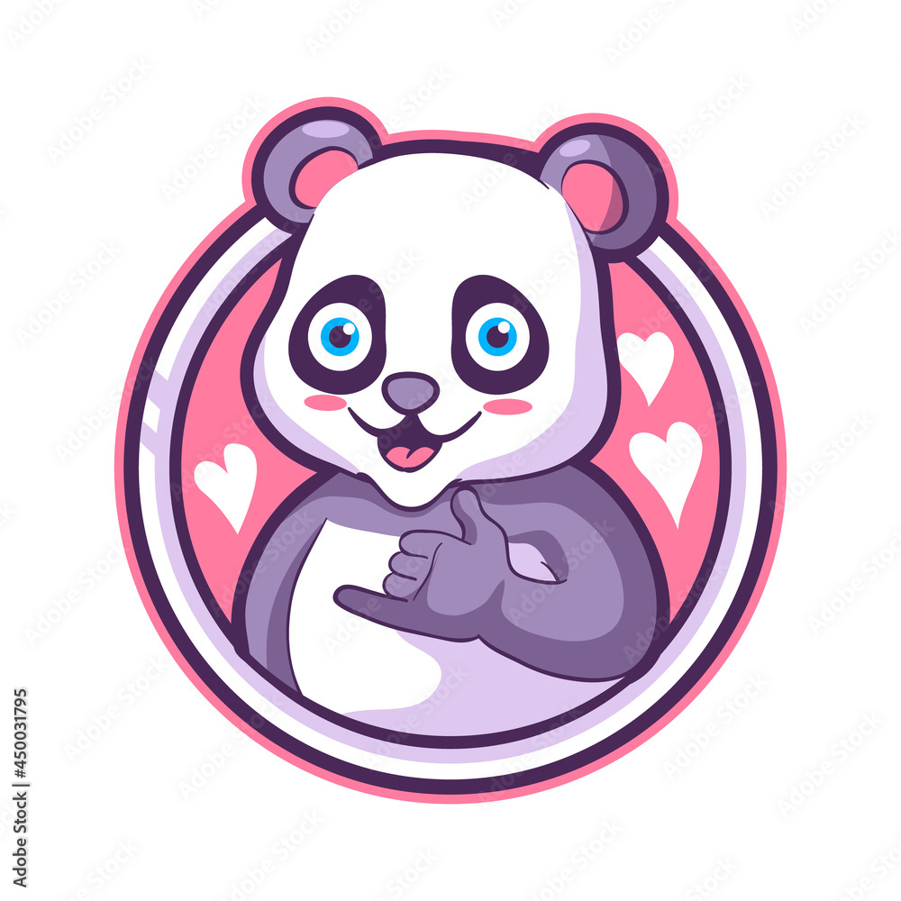 cute panda mascot vector illustration cute panda mascot vector illustration