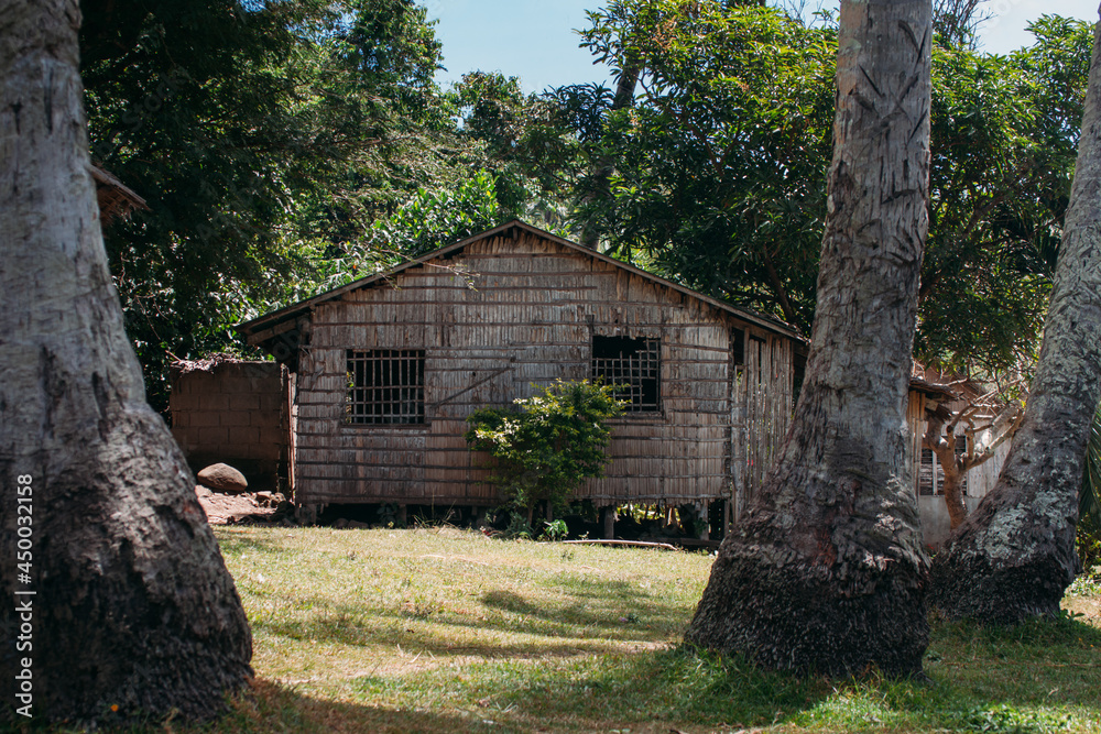 Nipa Hut, Traditional Local House in the Philippines Stock Photo Nipa Hut, Traditional Local House in the Philippines Stock Photo