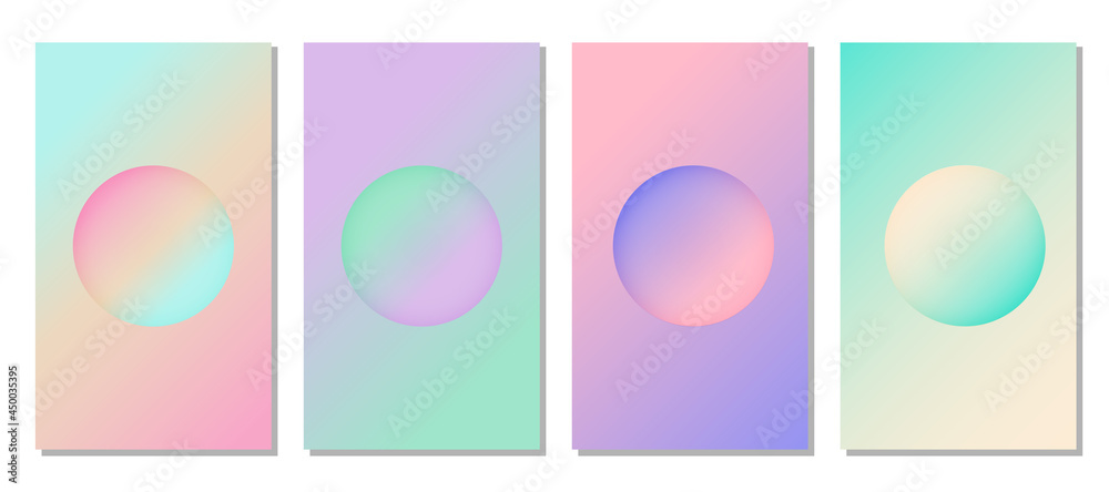 Modern gradient vector background in pastel colors - obrazy, fototapety, plakaty 