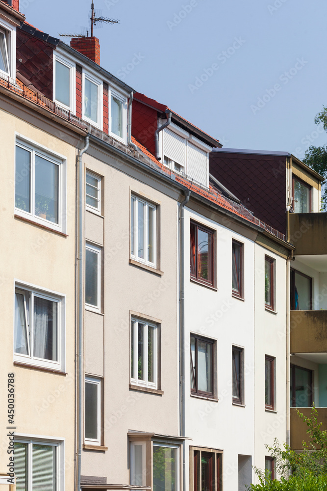 Weisse moderne Wohngebäude  , Bremen, Deutschland, Europa