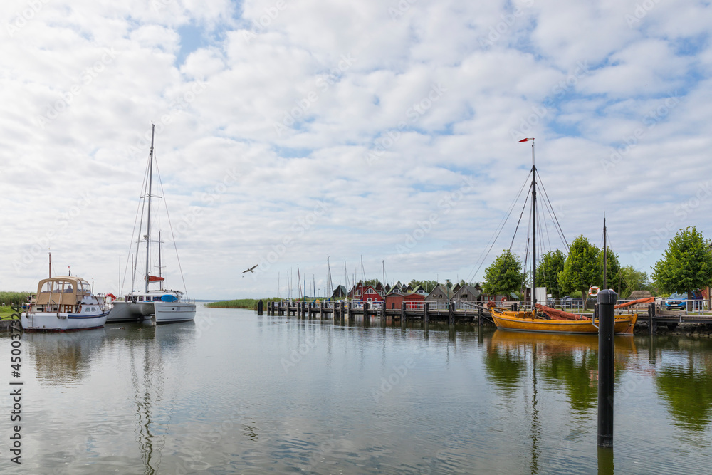 Althagen harbor at Ahrenshoop, Mecklenburg Western-Pomerania, Germany