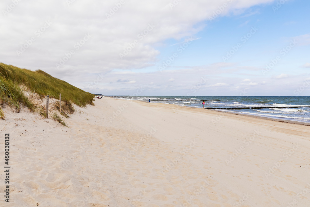 Baltic Sea beach at Dierhagen, Mecklenburg Western-Pomerania, Germany