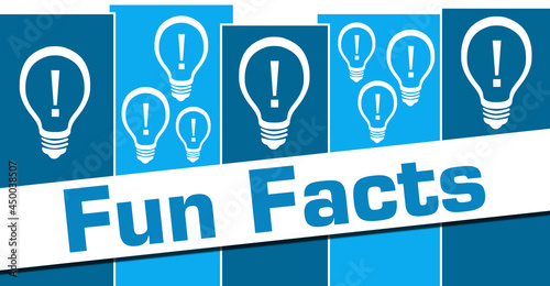 Fun Facts Blue Vertical Boxes Bulbs 