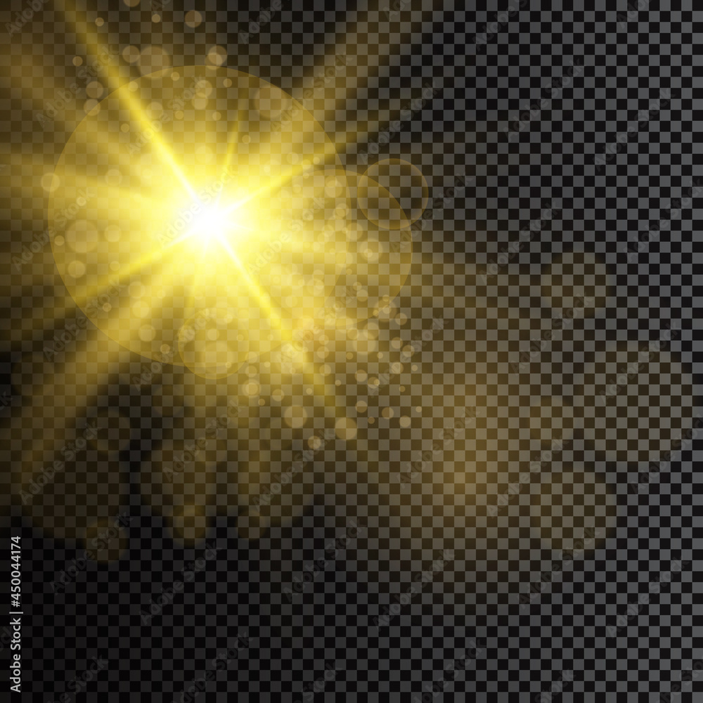 The bright light of the sun. Transparent sunlight. Front solar lens flare. The bright light of the sun. Transparent sunlight. Front solar lens flare.