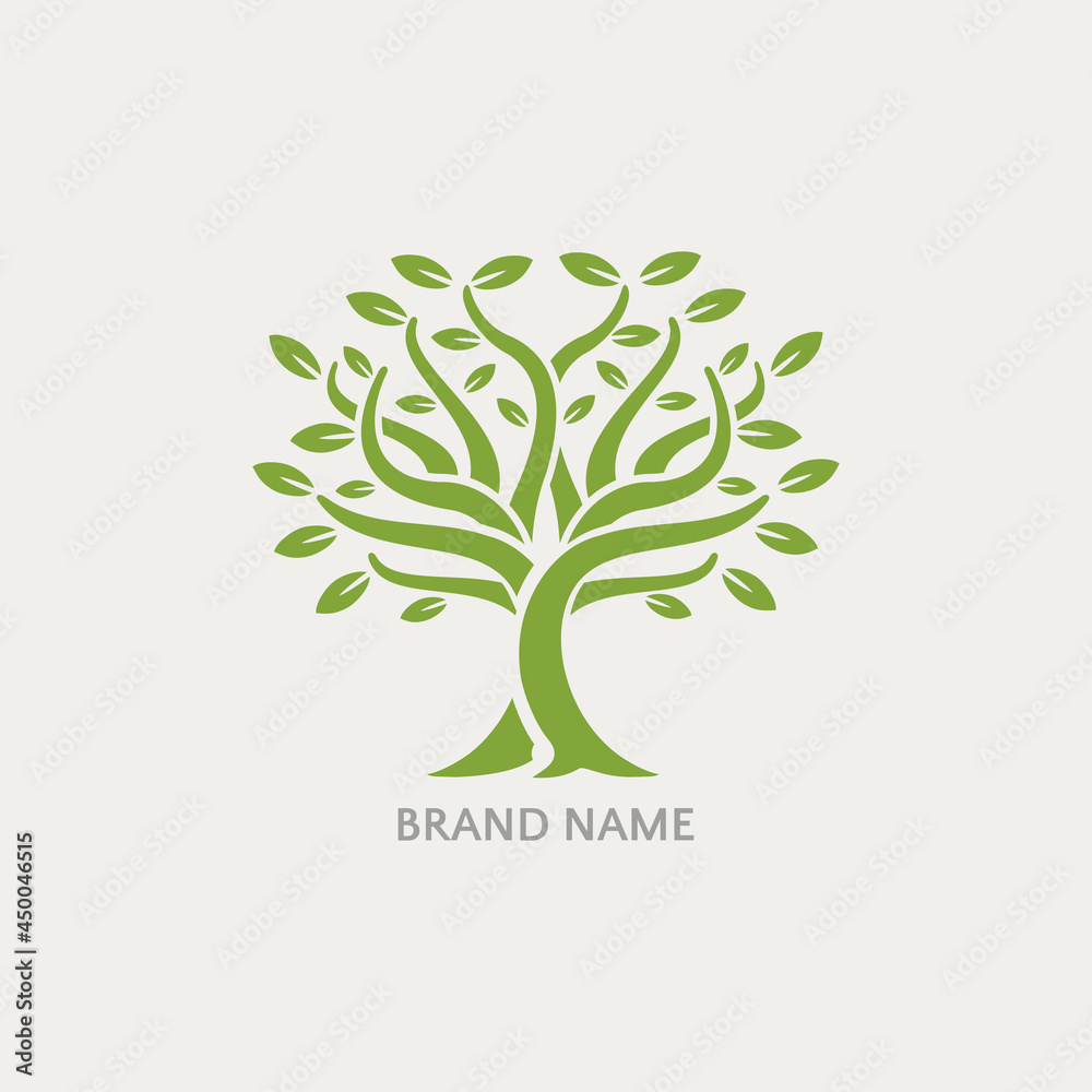 Fototapeta premium Basic RGB simple and unique tree logo design