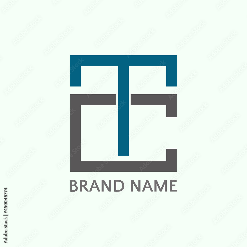 Basic RGB very simple letter TC logo design Basic RGB very simple letter TC logo design
