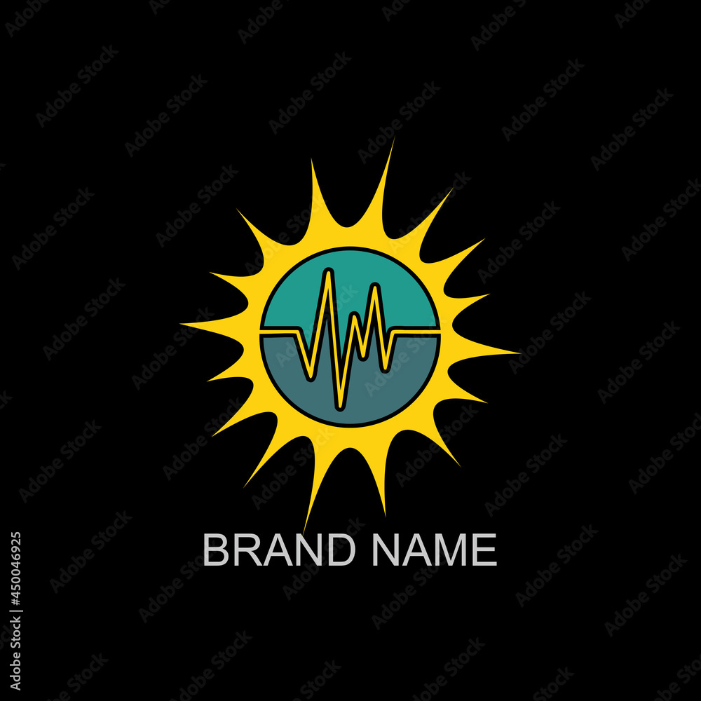 Naklejka premium Basic RGB sun and health