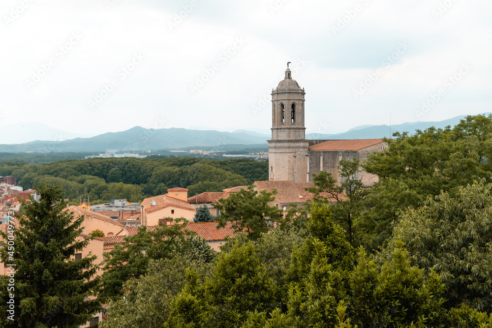 Tower view from the top in Girona