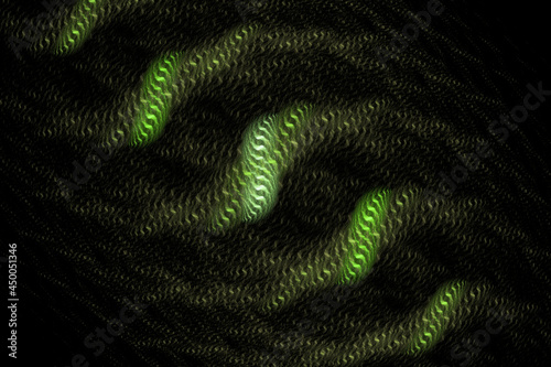 Quadro su tela Beautiful Digital Symmetric Fractal cosmic energy vibrant flowing lines and soot