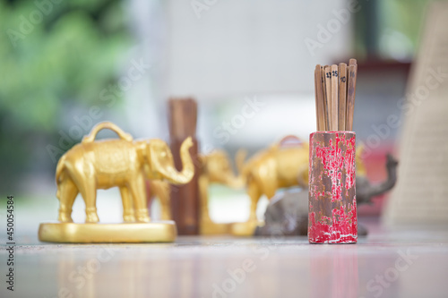 Canvas Print Fortune sticks  are traditional Chinese fortune-telling tools