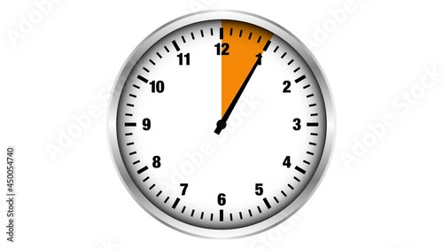 Video Silberne Stoppuhr 60 Sekunden/Minuten Orange