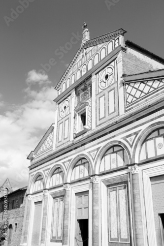 Florence, Italy. Black and white photo.