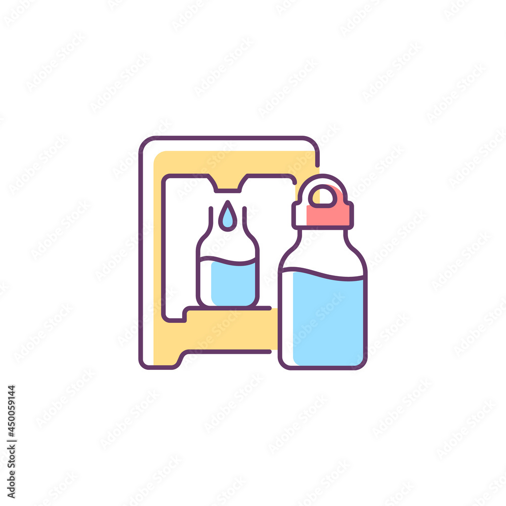 Self service water refill station RGB color icon. Vending machine. Dispenser for purified liquid. Reusable bottle to reduce carbon print. Isolated vector illustration. Simple filled line drawing Self service water refill station RGB color icon. Vending machine. Dispenser for purified liquid. Reusable bottle to reduce carbon print. Isolated vector illustration. Simple filled line drawing
