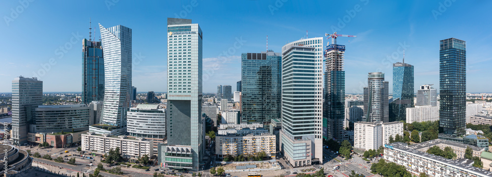Obraz premium Warszawa, panorama miasta