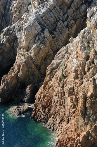 Les falaises à la pointe de Pen-Hir en Finistère Cornouaille Bretagne France 