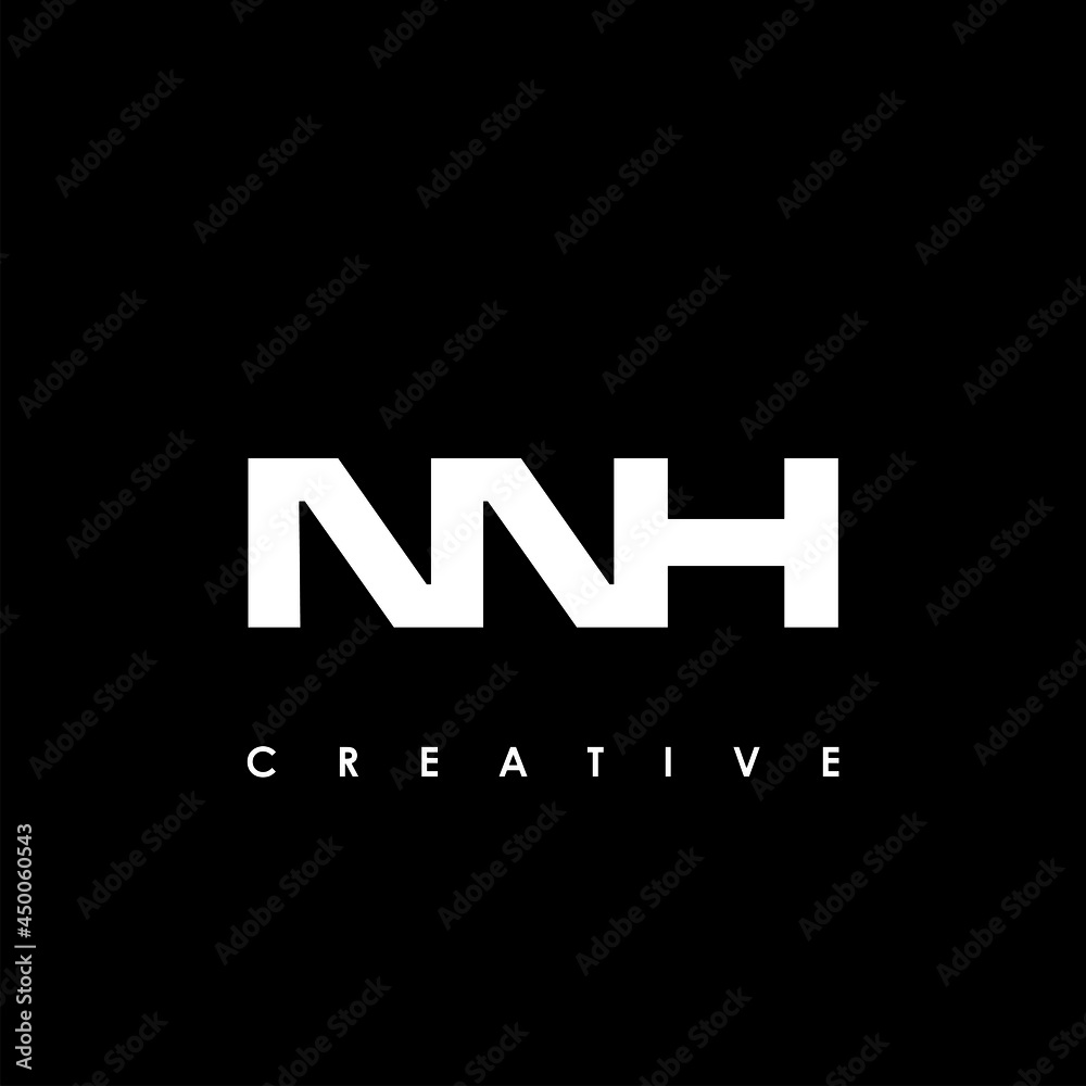 NNH Letter Initial Logo Design Template Vector Illustration