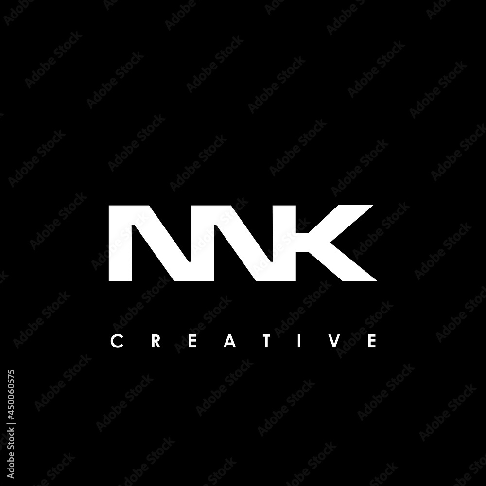 NNK Letter Initial Logo Design Template Vector Illustration