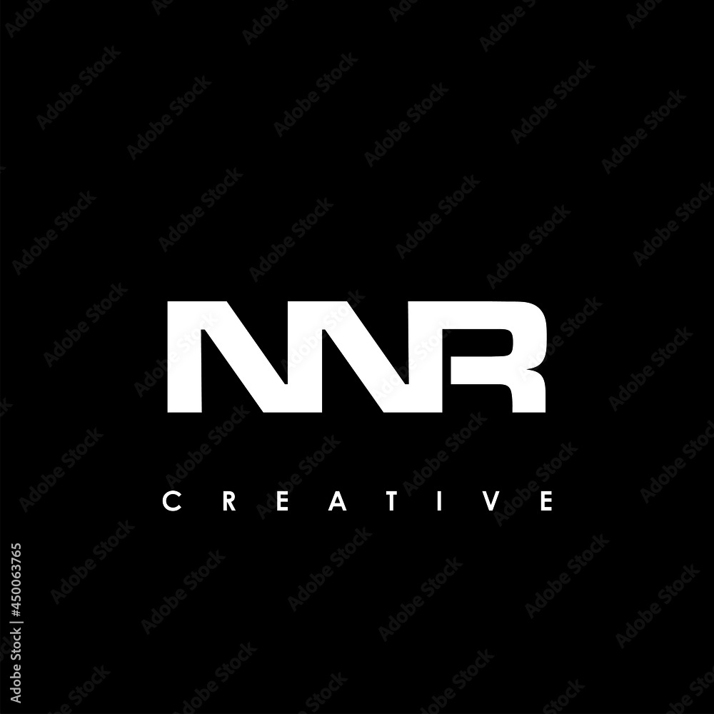 NNR Letter Initial Logo Design Template Vector Illustration