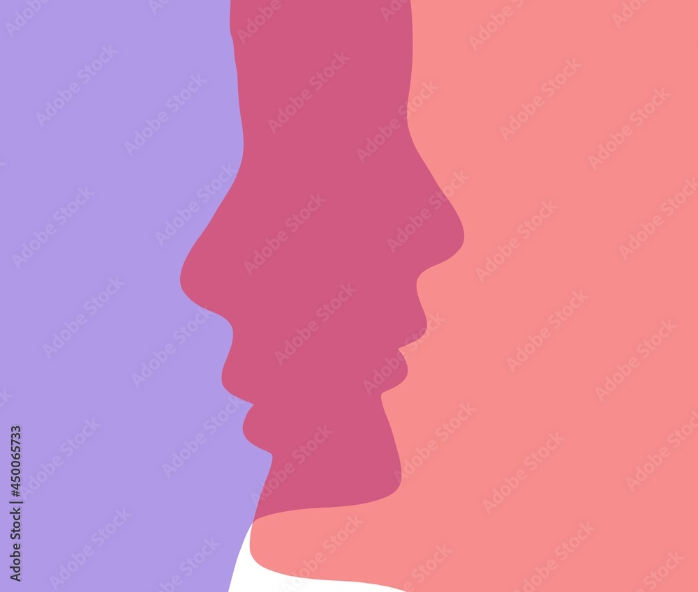 silhouette of a woman man person